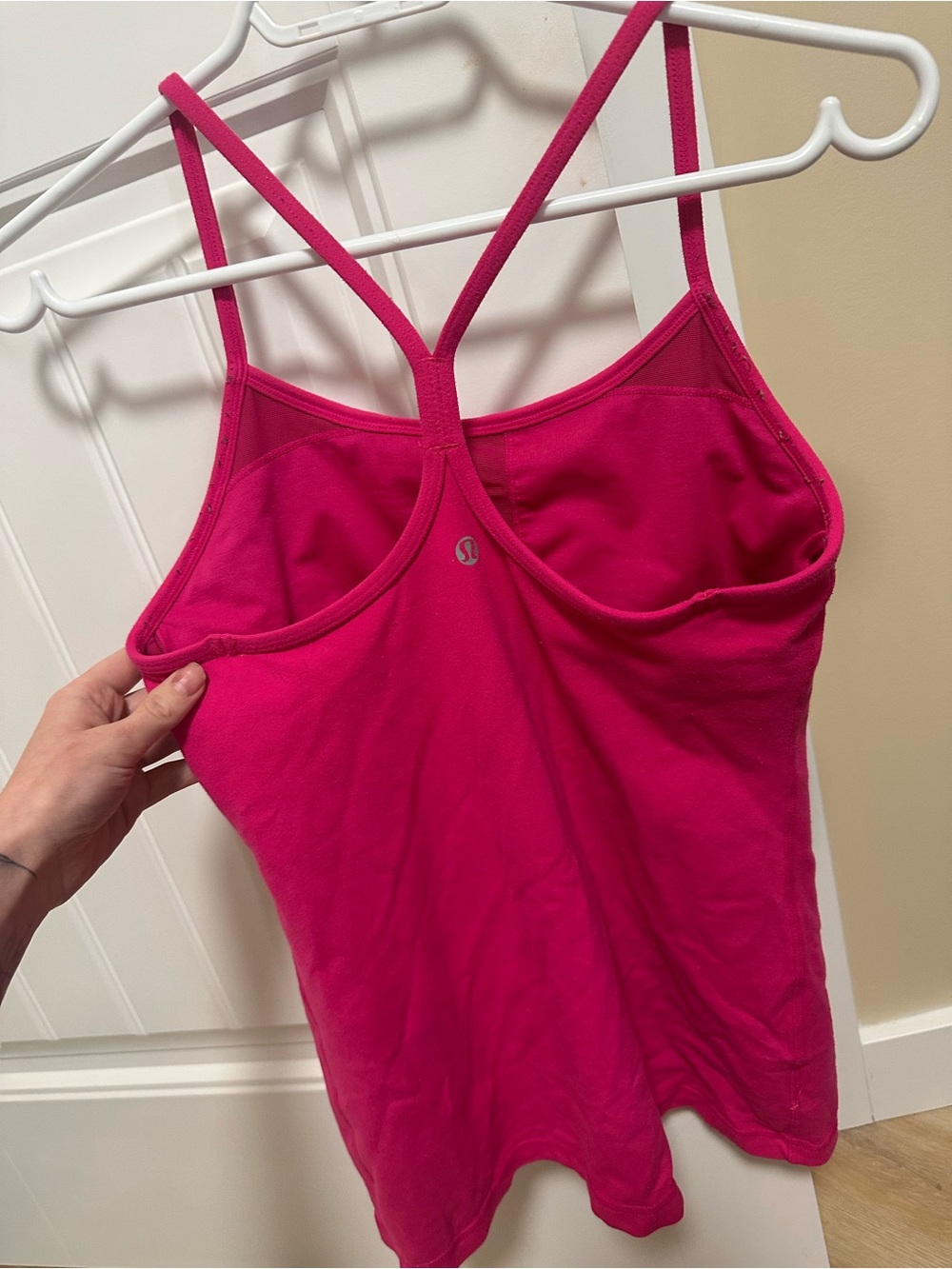 Lululemon Racerback spaghetti strap tank top hot pink